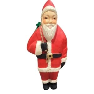 Wood-Carved Santa Claus Old World